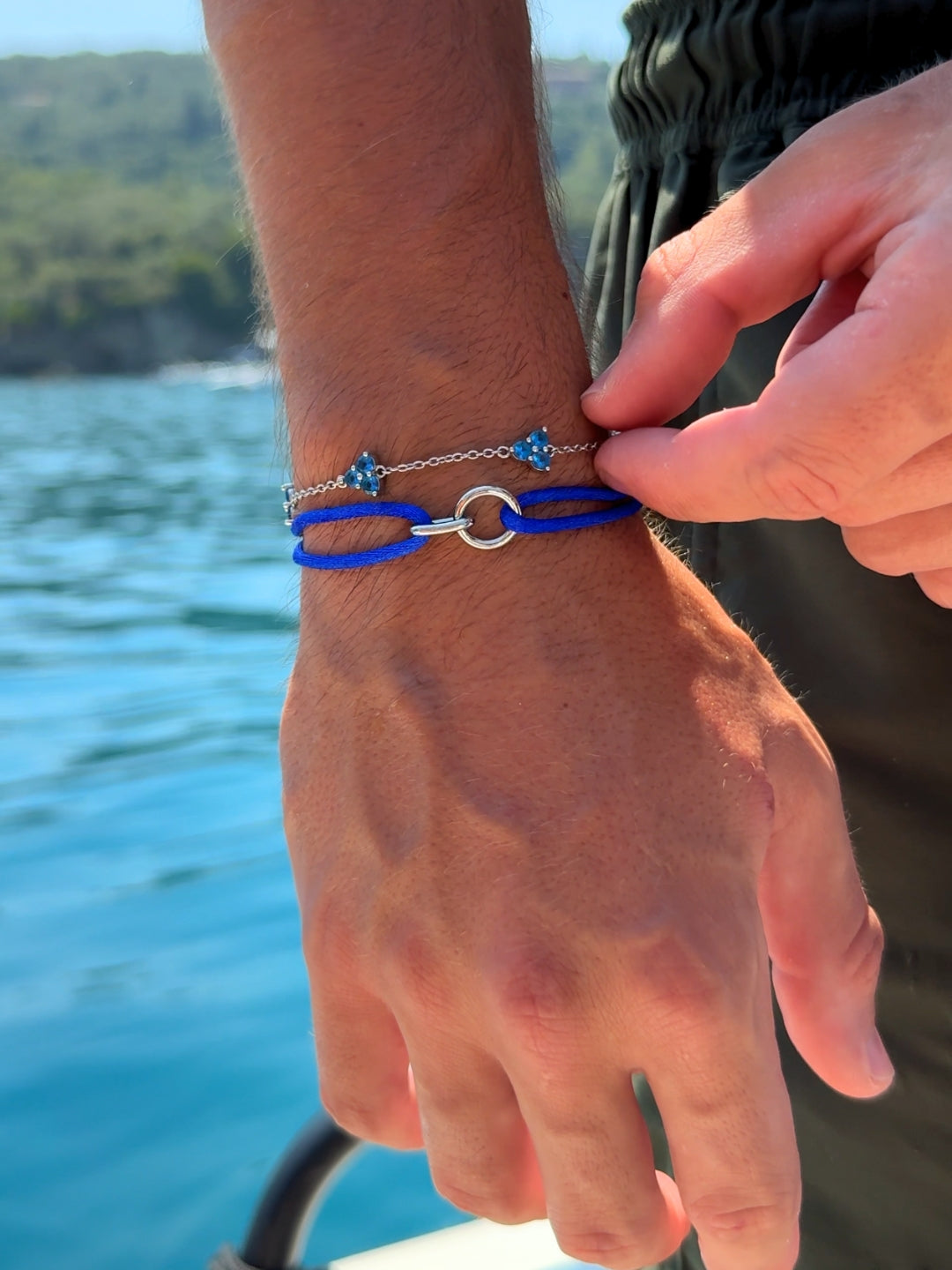 OCEAN CLOVER BRACELET | Silver