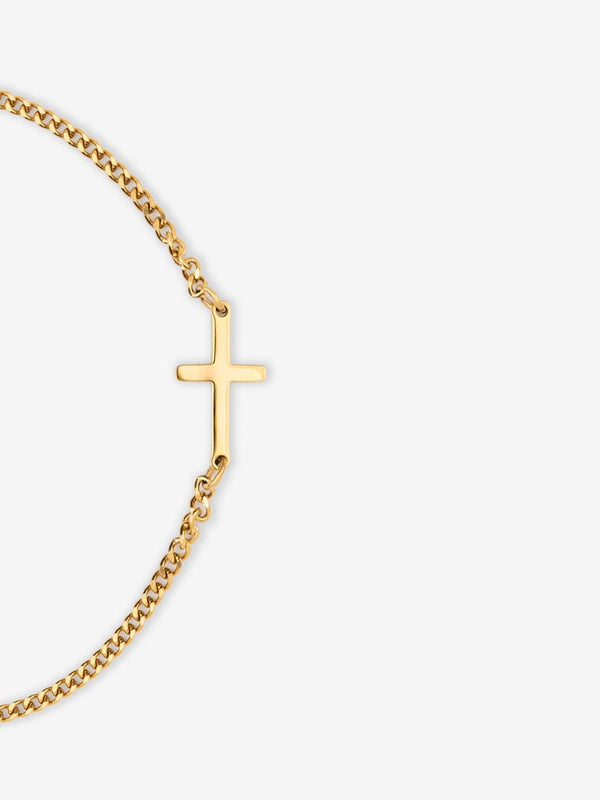 CROSS BRACELET | 18K Gold