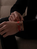 RED UNITY BRACELET | Silver