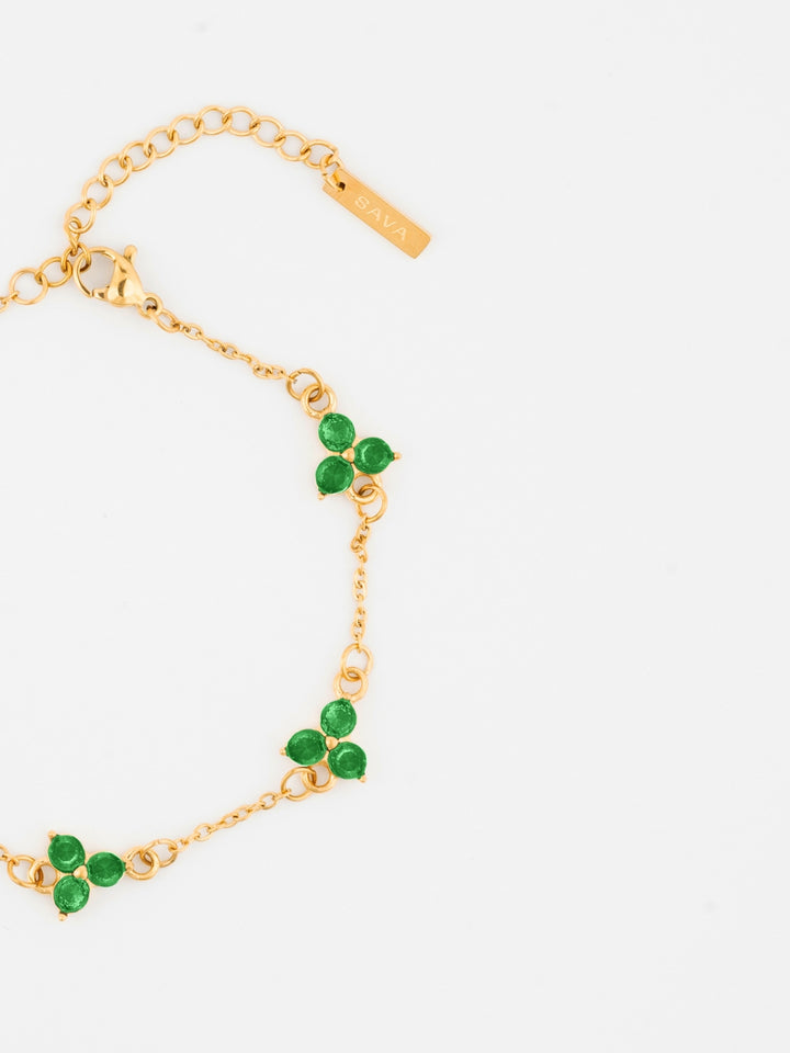 GREEN CLOVER BRACELET