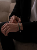 GREEN UNITY BRACELET | Silver