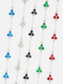 MIDNIGHT CLOVER BRACELET | Silver