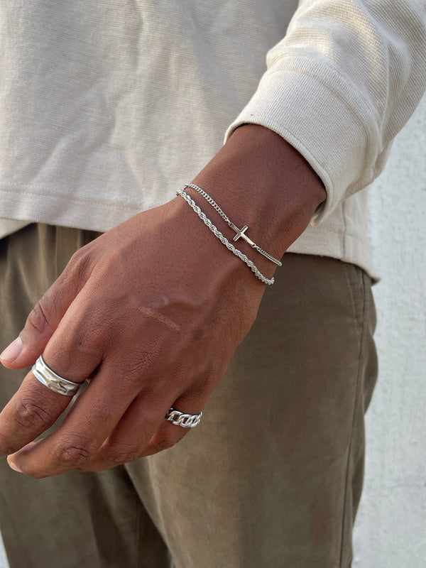 CROSS BRACELET | Silver