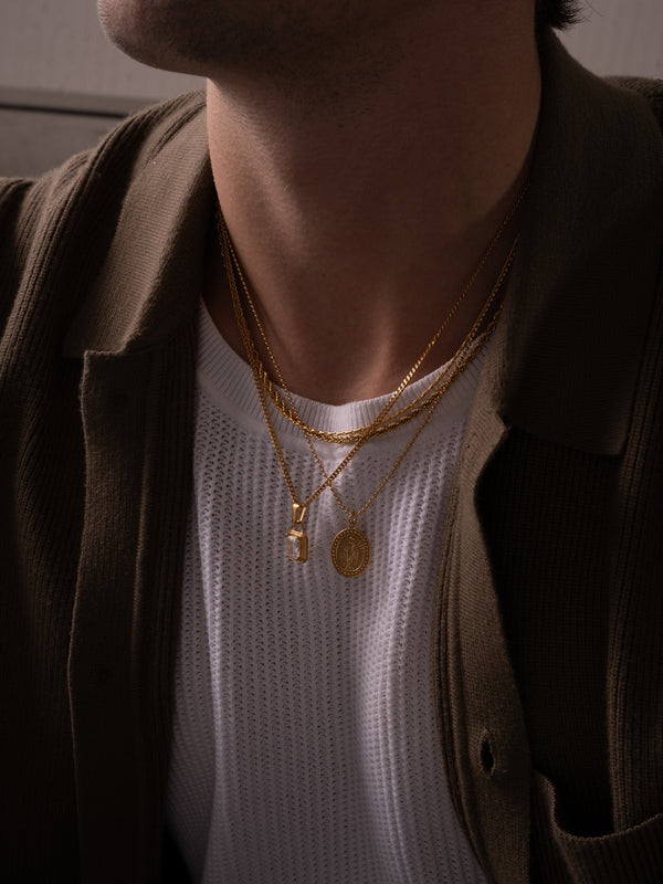 WHITE GEMSTONE CHAIN | 18K Gold
