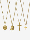 CHRISTIAN CHAIN SET | 18K Gold
